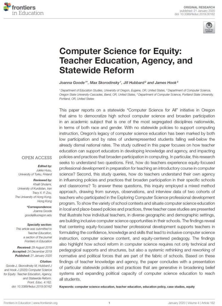CS-for-Equity